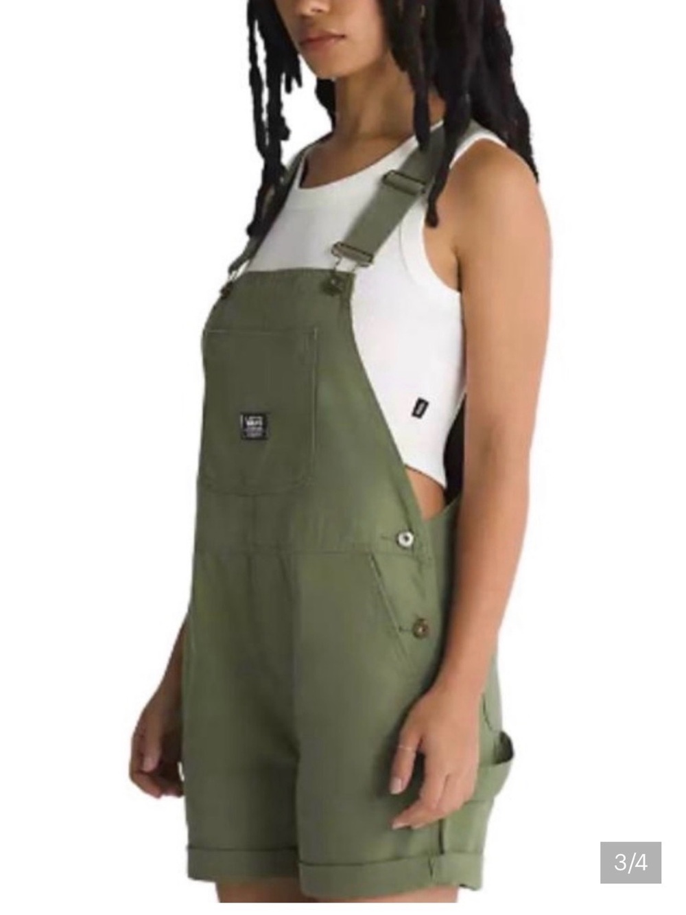 Vans Olive Green Women's Short Overalls
